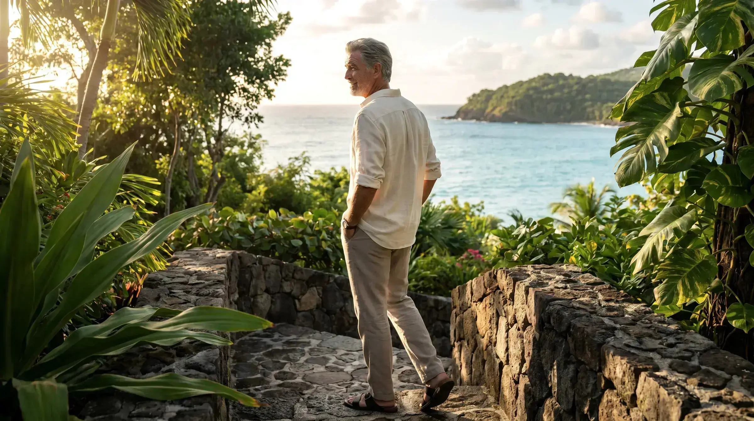 An investor walking with a passport in hand — the quiet end-point of a clean, legally structured Dominica citizenship application.