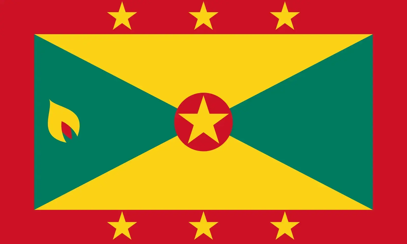 The flag of Grenada.